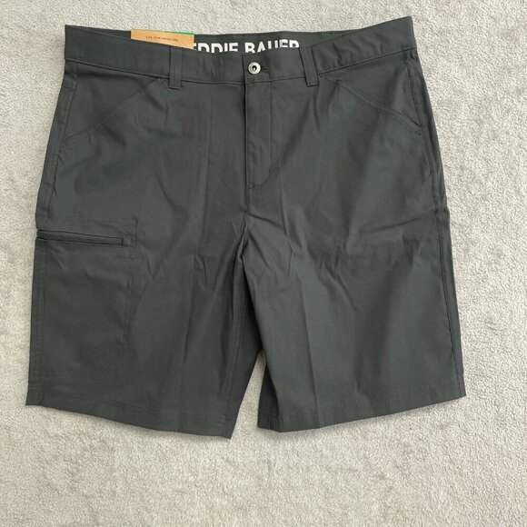 NEW Eddie Bauer Men's Size 38 Rainier 10" Tech Short Black Outdoor Cargo - Picture 3 of 9
